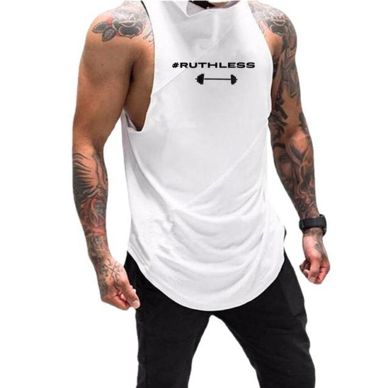 Sports Sleeveless Hoodie Tank Top